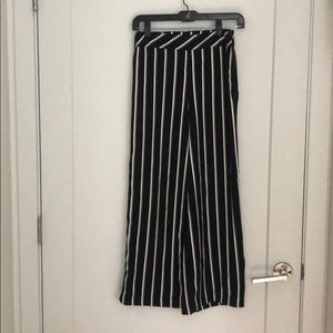 H&M black and white pants